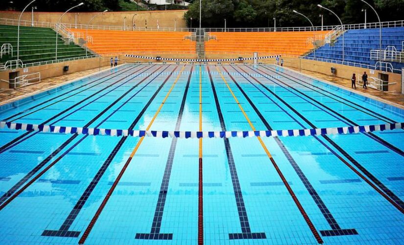 Piscina de treino do Pacaembu tem 50 metros de extensão e mais de dois metros de profundidade