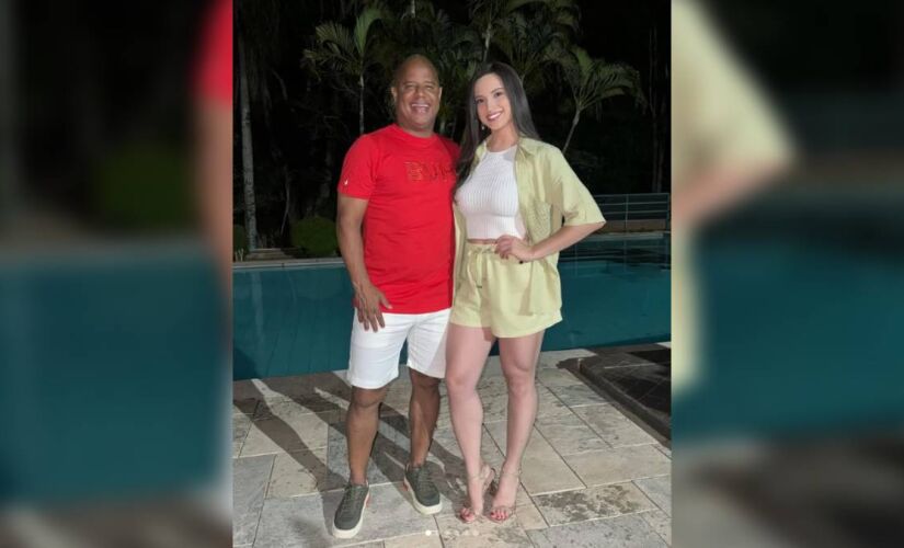 Marcelinho Carioca se casou com Ariane Carvalho neste domingo