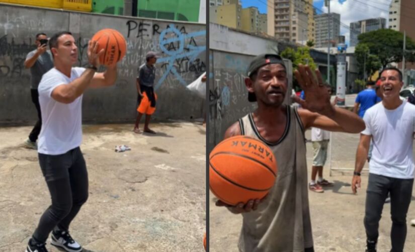 Ex-prefeito de Osasco e atual secretário de esportes e lazer de São Paulo, Rogério Lins, publicou vídeo jogando futebol e basquete com pessoas que vivem na região da Cracolândia