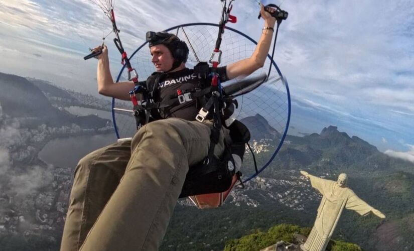 Voo ao Cristo Redentor é um dos favoritos do campineiro Yanis Terzis