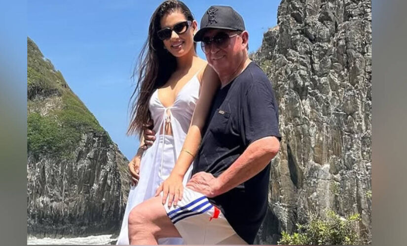 O cantor Amado Batista e sua esposa Calita