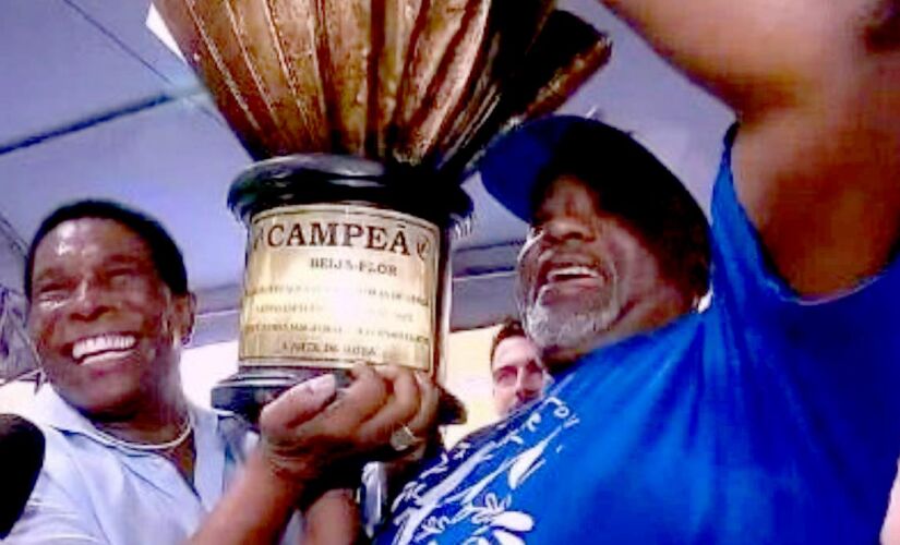 Neguinho da Beija-Flor, ícone do Carnaval carioca, vibrou e chorou muito com a conquista do campeonato na sua despedida como intérprete da escola de Nilópolis