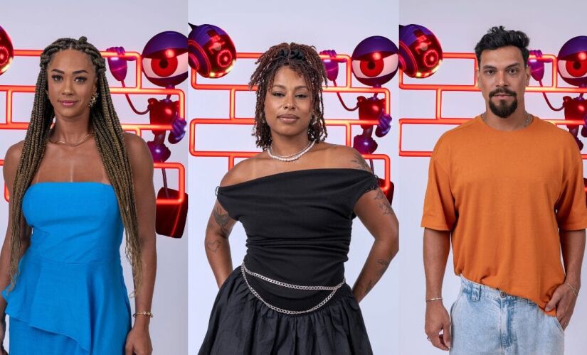 Thamiris, Aline e Vinicius estão no oitavo paredão do BBB25