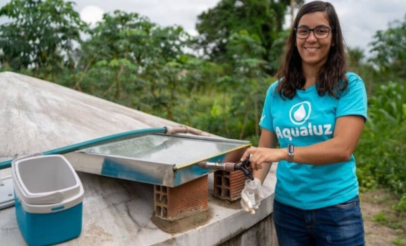 Com o Aqualuz, Anna Luísa Beserra, 21, foi a primeira brasileira a ganhar a premiação máxima da ONU Meio Ambiente