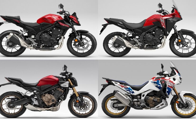 Honda CB 500 Hornet, NX 500, CB 650R E-Clutch e CRF 1100L Africa Twin