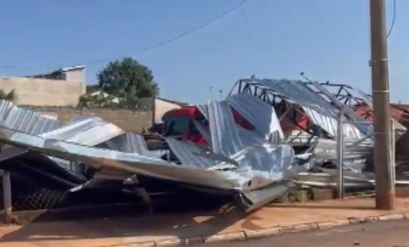 Tempestade severa causou destruição em Nova Europa, no interior de São Paulo