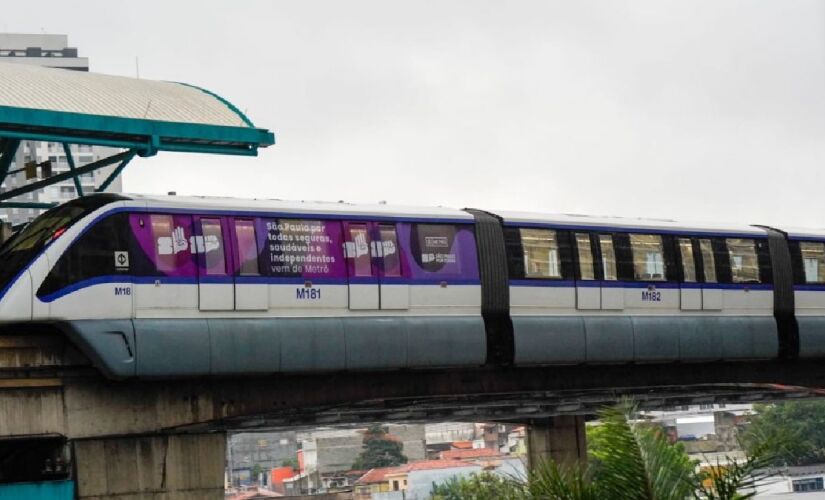 Linha 15-Prata foi a escolhida para receber ação por ter todo o trajeto em via elevada