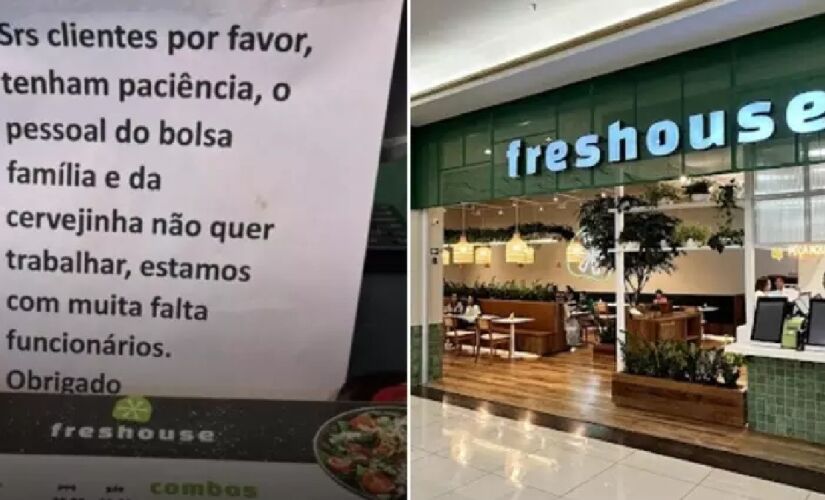 Mensagem repercutiu no Instagram e no Twitter, gerando uma enxurrada de críticas ao estabelecimento