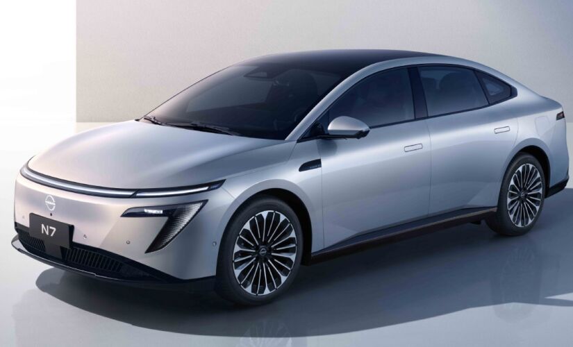 Sedã N7 terá motor elétrico com potência variando de 160 kW (218 cavalos) a 200 kW (272 cavalos)