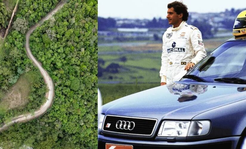 O trecho em Ribeirão Pires é uma estrada de terra. Ela possui características muito semelhantes ao formato original de Interlagos. 