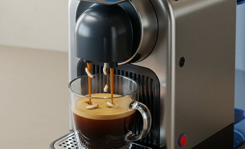 As larvas podem infestar as bebidas da cafeteira 