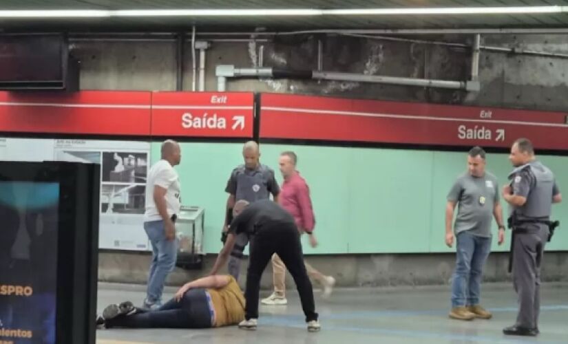 Homem foi baleado na estação Santa Cecília após fugir de uma abordagem policial