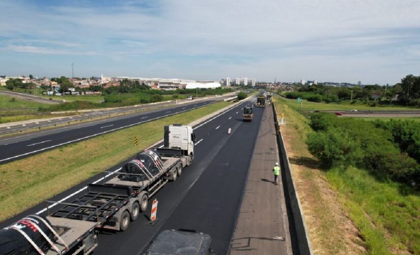 Até agora, já foram aplicadas 470,2 mil toneladas de massa asfáltica