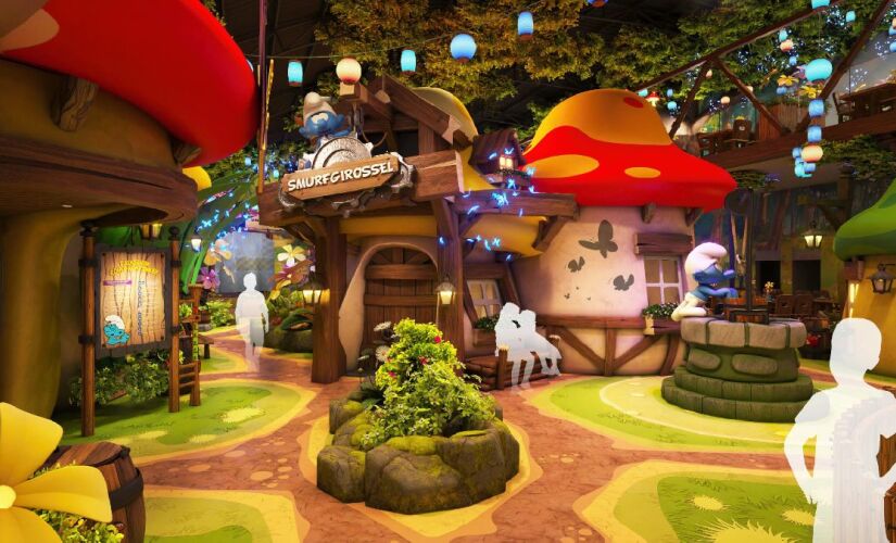 Este será o terceiro parque dos Smurfs do mundo