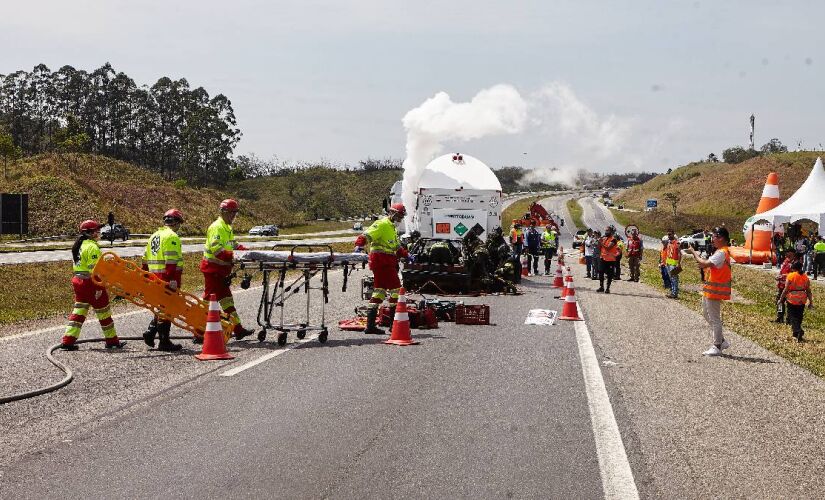 Simulação faz parte do Programa de Redução de Acidentes (PRA) da concessionária