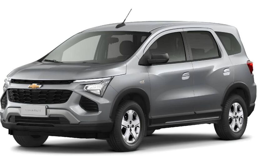 Chevrolet Spin 2026 equipado com o veterano motor 1.8 aspirado de 111 cavalos de potência