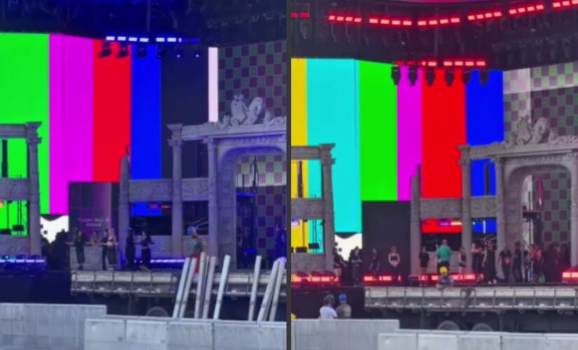 Palco de Lady Gaga tem 1.260 m&#xB2; e painéis de LED conectados, formando uma peça única com 60 metros de largura e área total de 806,25 m&#xB2;