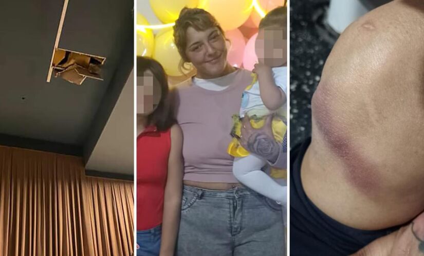 Mulher foi atingida após queda de teto durante filme 