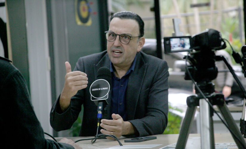 Felicio Ramuth, vice-governador de SP, durante entrevista à Gazeta