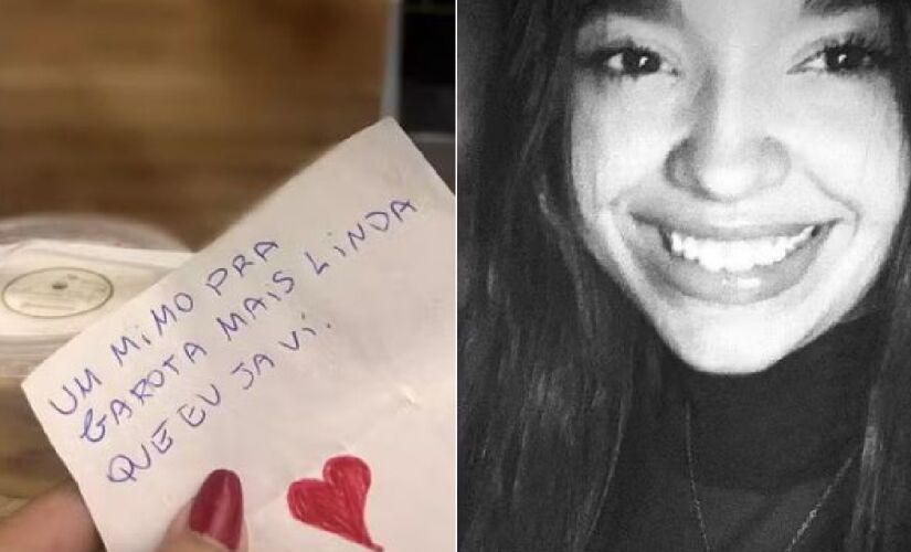 Bolo de pote chegou com bilhete como se fosse de um admirador secreto