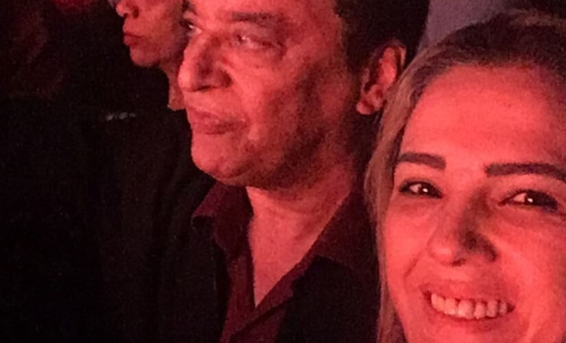 Nahim em foto ao lado da viúva Andreia de Andrade