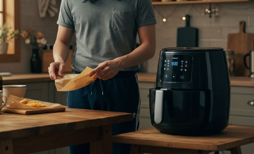 O papel manteiga não é próprio para ser usado em Air Fryers