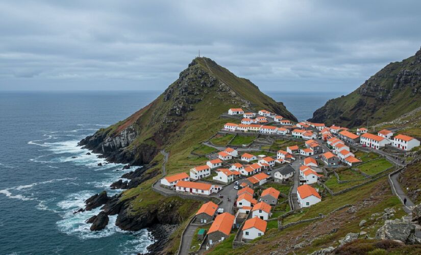 Cerca de 250 pessoas vivem na ilha de Tristão da Cunha