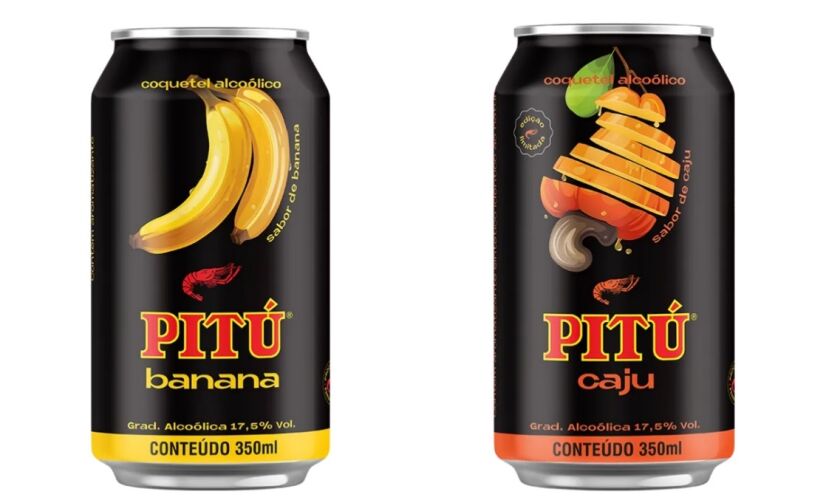 Pitú Banana e Pitú Caju acabam de chegar aos pontos de venda