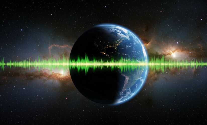 Sinal de rádio pode significar existência de campo magnético