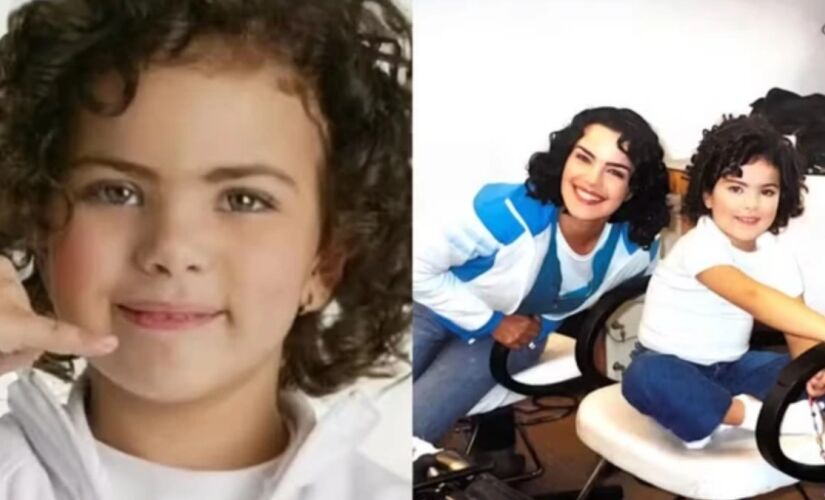 Sósia mirim de Ana Paula Arósio fez comercial com a atriz em 2004