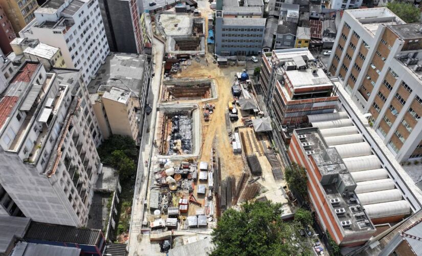 Estação 14 Bis-Saracura da Linha 6-Laranja possui 15,33% das obras concluídas