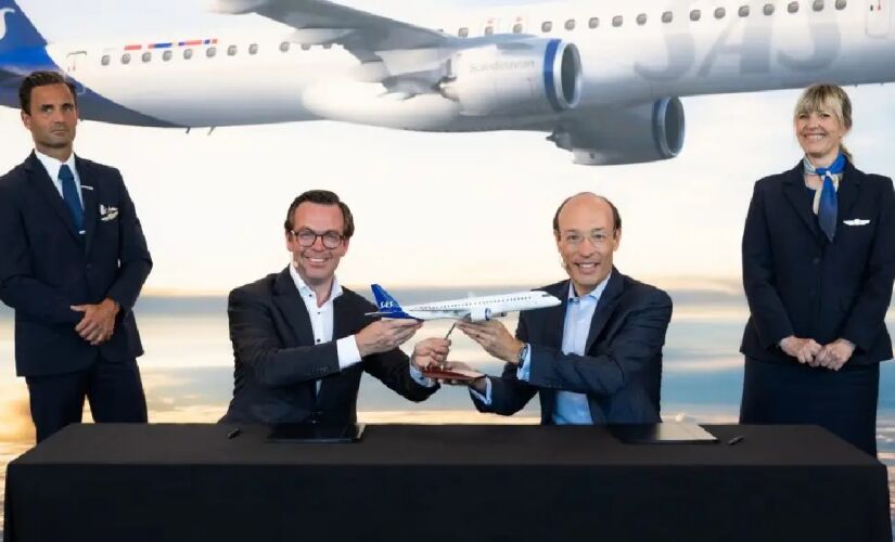 Aviões farão parte da renovação da frota da  Scandinavian Airlines