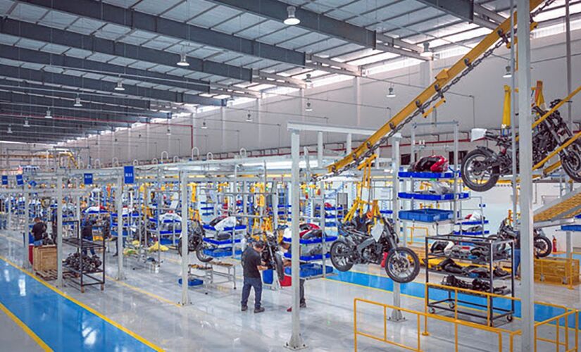 Fábrica da Bajaj em Manaus, no Amazonas
