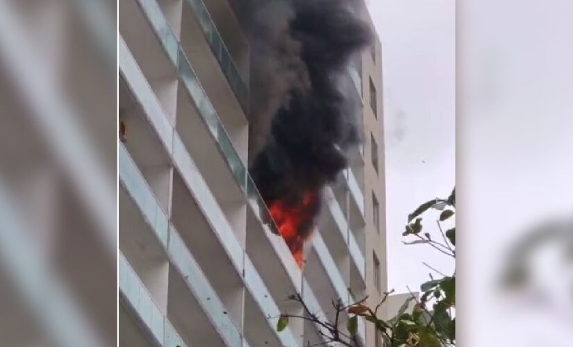 Fogo teria acontecido no 9° andar de prédio no litoral sul de São Paulo