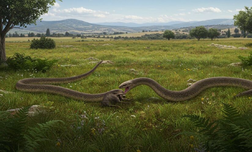 A Laophis crotaloides vivia onde hoje é a Grécia, e foi a maior víbora a rastejar no planeta Terra. 