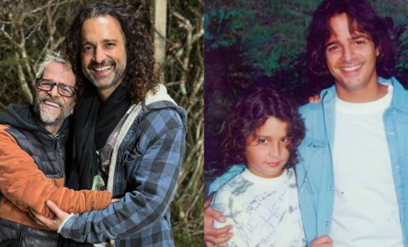 Dupla reproduziu uma foto clássica dos filhos de Otávio Jordão