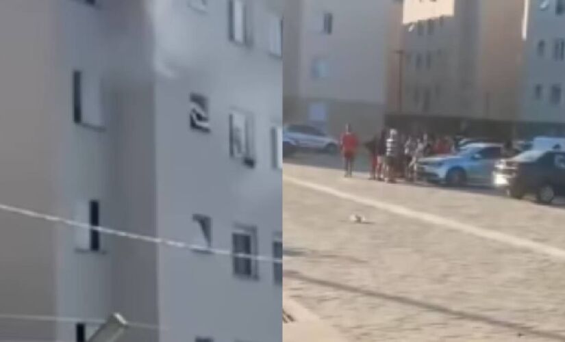Após acender o fogo, ela abandonou as crianças e deixou o local