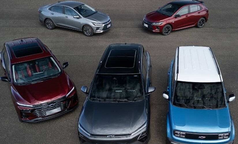 Marca apresenta simultaneamente cinco lançamentos: os novos Onix e Onix Plus (sedã), o novo Tracker e os inéditos elétricos Spark EUV e Captiva EV