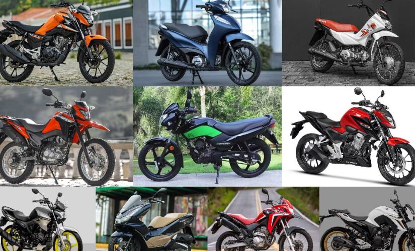 Dez motocicletas mais vendidas no Brasil no primeiro semestre de 2025