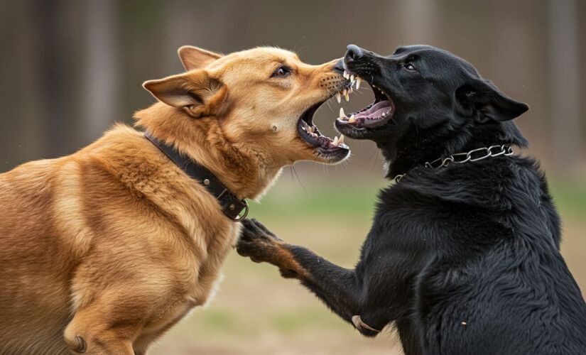 Cuidados essenciais ao aplicar contenção física durante uma briga entre cães agressivos