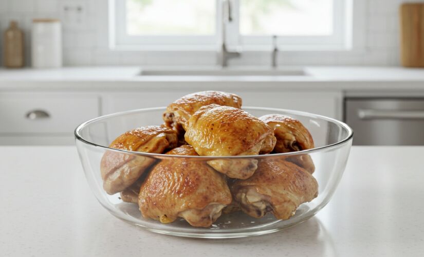 Coxa de frango são ótimas, mas precisam ser sem pele. 