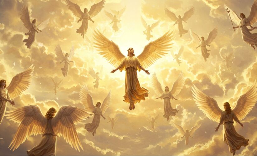 Anjos, arcanjos, querubins e serafins fazem parte da hierarquia celestial de Deus, onde cada um tem sua função e característica.