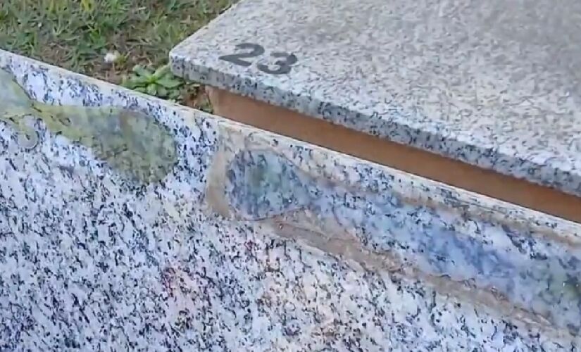 Placas de bronze foram roubadas de túmulo no Cemitério da Vila Paulicéia, no ABC Paulista