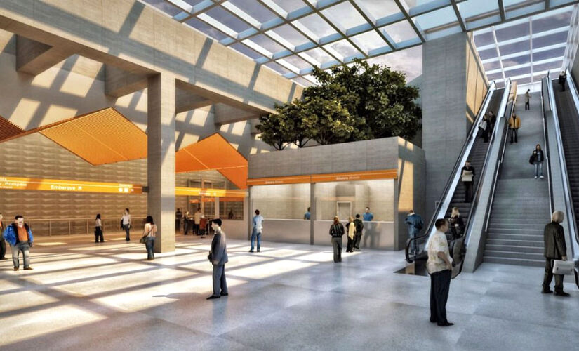 Obras em cada estação da Linha 6-Laranja estão pelo menos 50% concluídas
