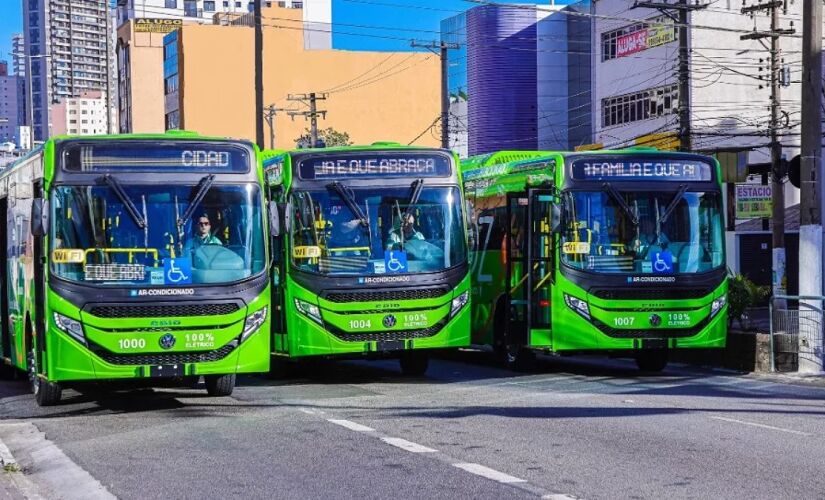Cidade é a primeira da região a operar com frota 100% elétrica no transporte