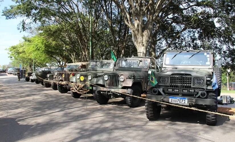 Haverá exposição de viaturas do Exército Brasileiro, da Polícia Militar e do Corpo de Bombeiros