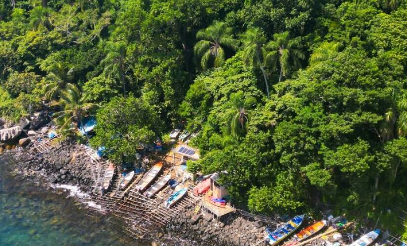 Mergulhe no cenário escondido que combina mar cristalino e mata atlântica exuberante