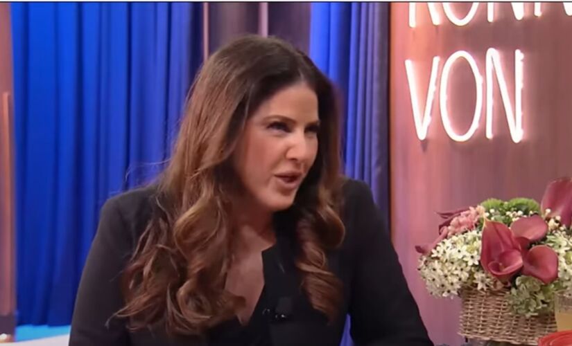 Jornalista Christiane Pelajo durante participação do programa de Ronnie Von