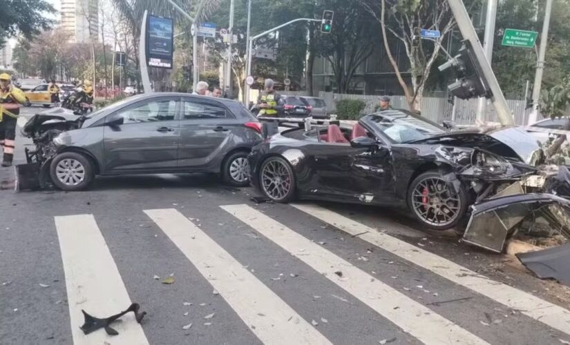 Após batida, Bia Miranda e Gato Preto foram embora do local