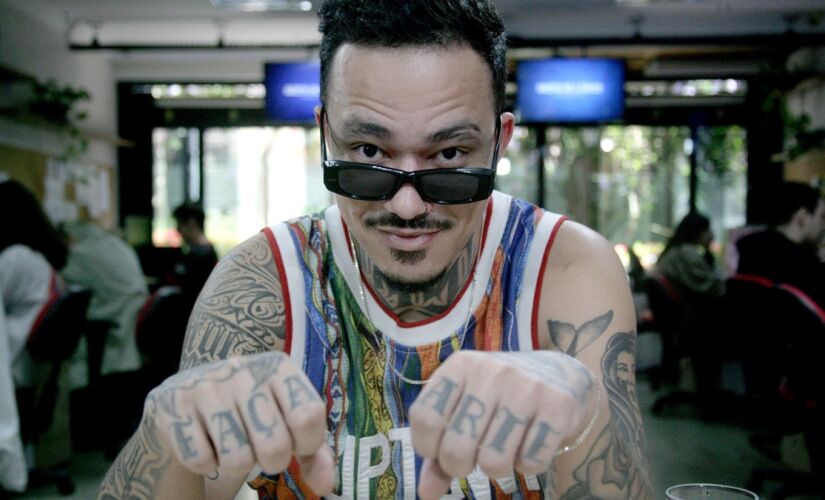 Rô Rosa, rapper e compositor, durante entrevista à Gazeta